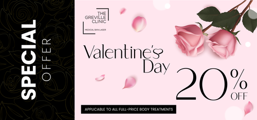 Valentines Gift - Save 20% OFF Full-Price Body Treatments - That's $50 FREE Clinic Credit