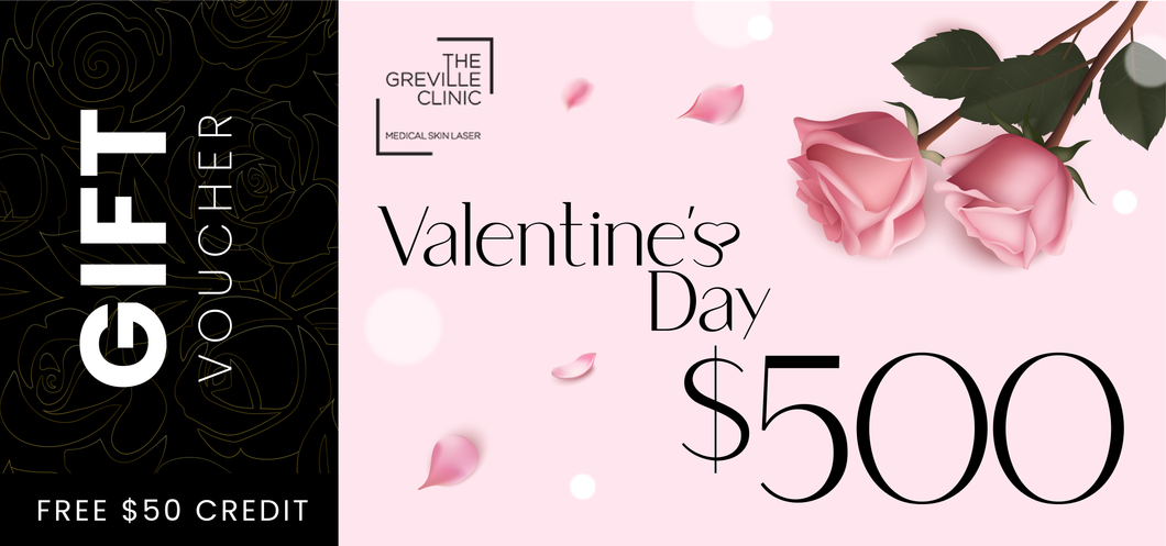 Valentines Gift - $500 Gift Voucher - FREE $50 CREDIT