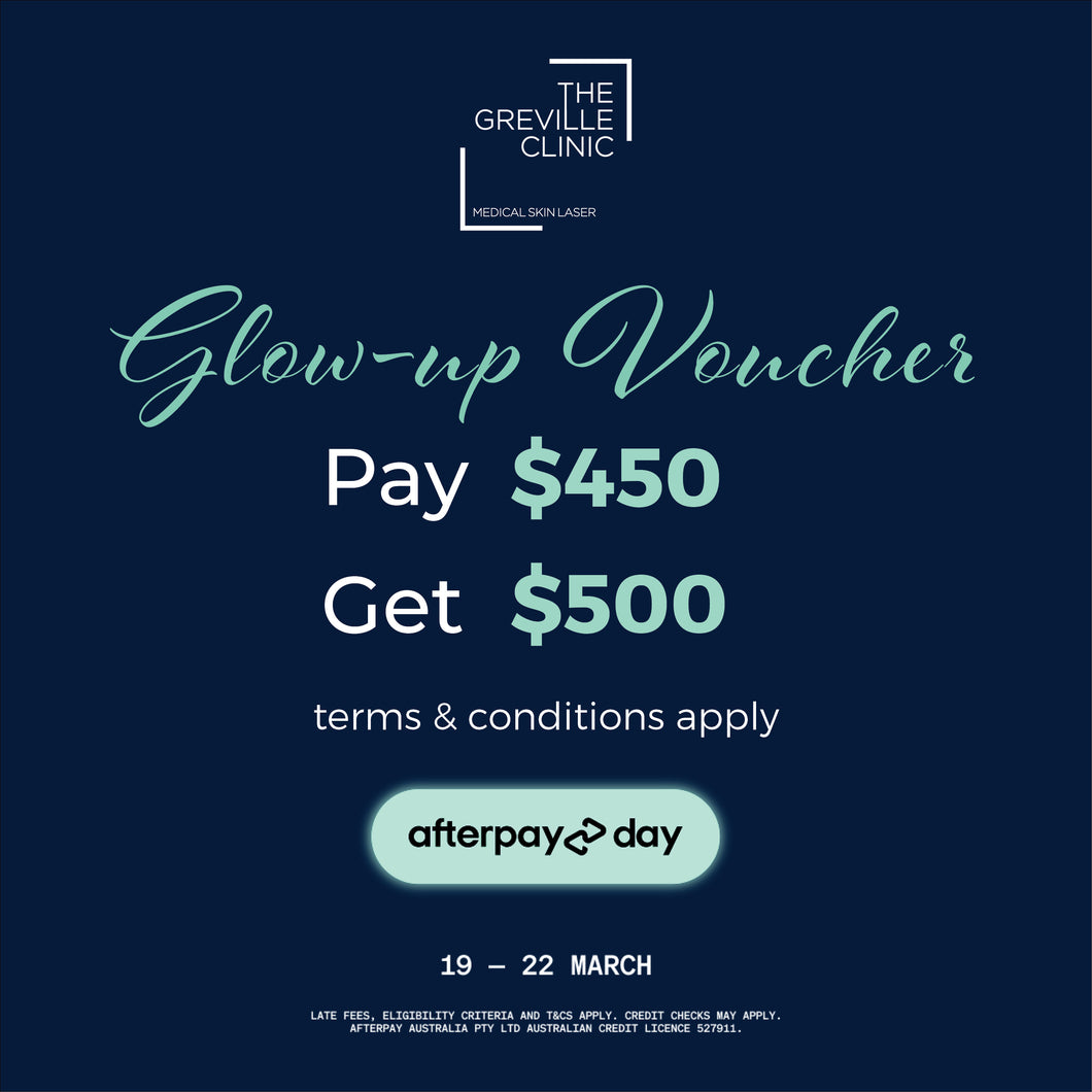 The Glow-up Gift Voucher: Pay $450, Get $500